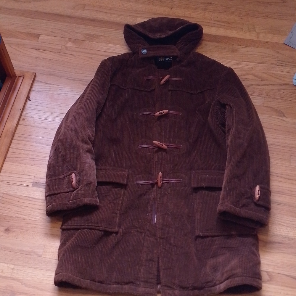 Chocolate Brown Corduroy Coat With Toggle Buttons 🍂 Fall Fashion
